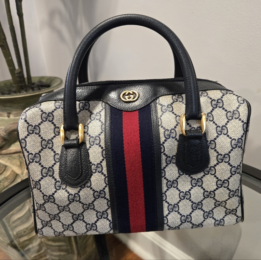 VINTAGE GUCCI GG SUPREME BOWLING BAG